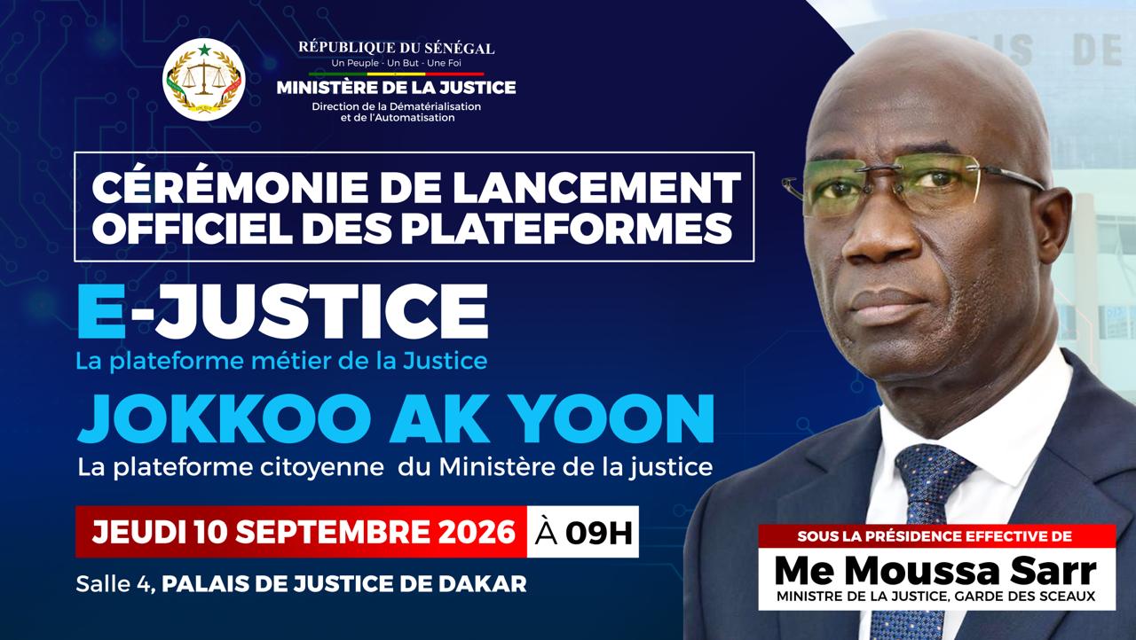 lancement jokkoakyoon et e-justice